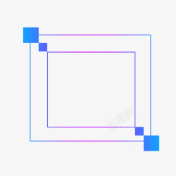 简单样式铁护栏简单几何渐变边框样式高清图片