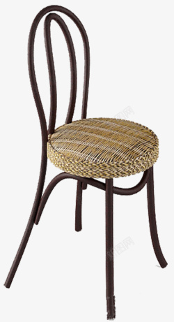 中式铁杆椅藤编凳子素材