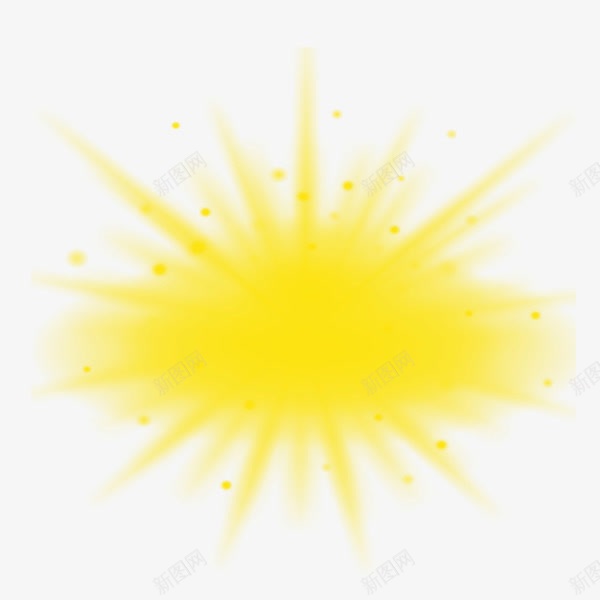 黄色发散光背景免费png免抠素材_88icon https://88icon.com 光 发散 发散光 发散效果 背景素材 黄色