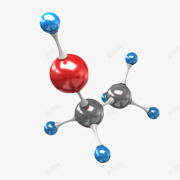 黑红蓝色乙醇分子形状png免抠素材_88icon https://88icon.com 分子形状 分子立体结构 化学性质最小粒子 原子 反光 物理化学术 空间 质量 连接 顺序