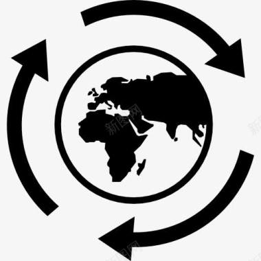 圆圈地球圈图标图标