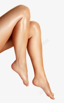 女性腿部特写侧面弯曲裸足素材