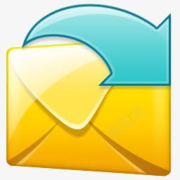 电子邮件回复收邮件的图标图标