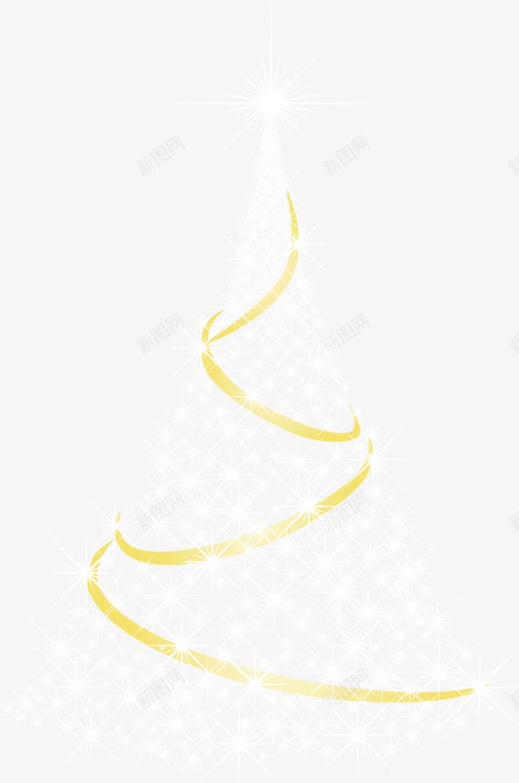 白色星光光效黄色的质感彩带png免抠素材_88icon https://88icon.com 彩带 星光 白色 质感 黄色