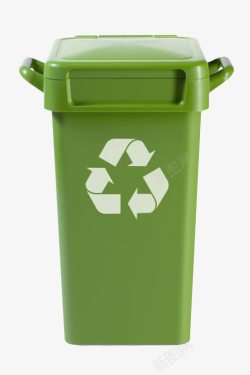垃圾分类循环绿色简约保护环境可回收标志的高清图片