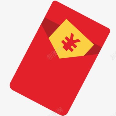 红色手卡手绘红色卡通红标装饰图标图标
