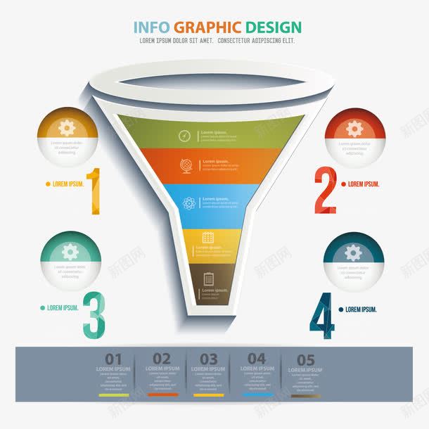 漏斗信息图png免抠素材_88icon https://88icon.com png png素材 信息图 数字分类图