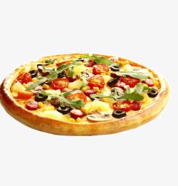 香肠披萨美味的披萨高清图片