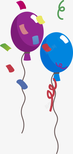 聚会气球彩色气球高清图片