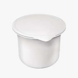 容器罐纯白色包装没打开的酸奶实物高清图片