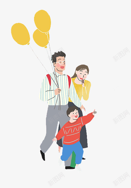 一家三口出去玩png免抠素材_88icon https://88icon.com 亲情 卡通手绘 幸福时刻 气球 照顾 照顾孩子 父母 陪伴 陪伴关怀