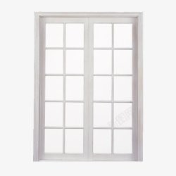 白色方格窗户素材