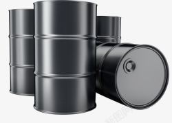 石油油桶黑色油桶高清图片
