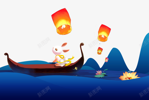 简约中秋佳节月饼玉兔赏月psd免抠素材_88icon https://88icon.com 中秋 中秋节 佳节 小船 景色 月饼 玉兔 简约 简约中秋佳节月饼玉兔赏月 赏月