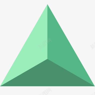 电商绿色金字塔矢量图图标图标