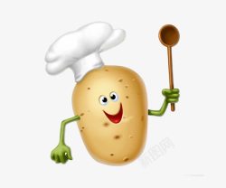 农作物土豆土豆厨师片高清图片