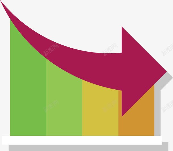 箭头png免抠素材_88icon https://88icon.com 业绩下滑 图片 工作表格 箭头