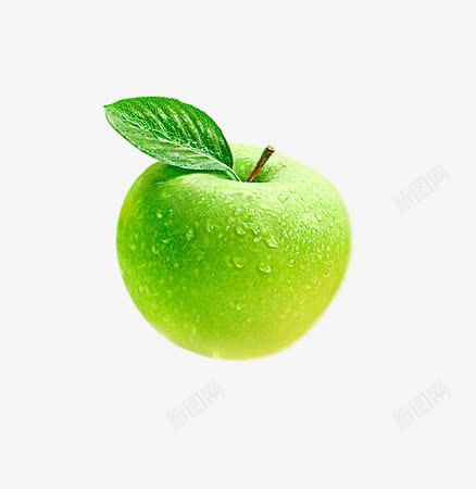 新鲜苹果png免抠素材_88icon https://88icon.com 带水珠的苹果 水果 甜品 绿叶 青苹果