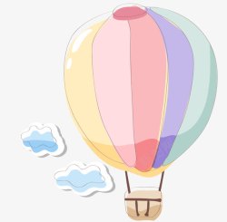 空气中的水泡热气球高清图片