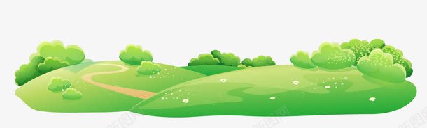 绿色卡通山坡草地装饰图案png免抠素材_88icon https://88icon.com 免抠PNG 卡通 山坡 绿色 绿色小山坡 草地 装饰图案