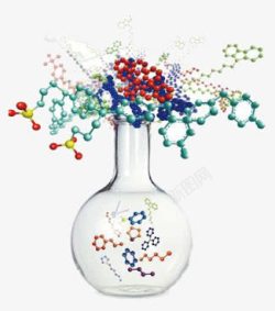 医药实验DNA花瓶分子高清图片