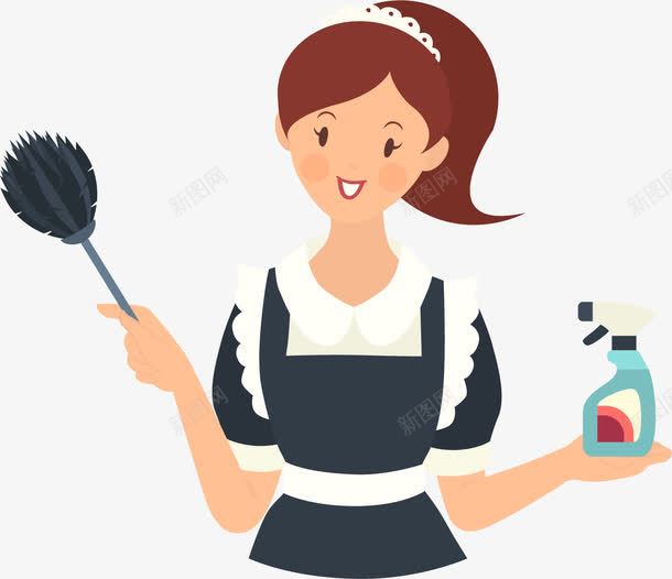 保洁人物png免抠素材_88icon https://88icon.com 人物 保洁 家政保洁 忙碌的女人 打扫卫生 清洁阿姨