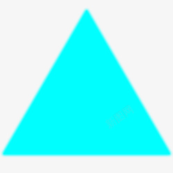蓝色正三角形素材
