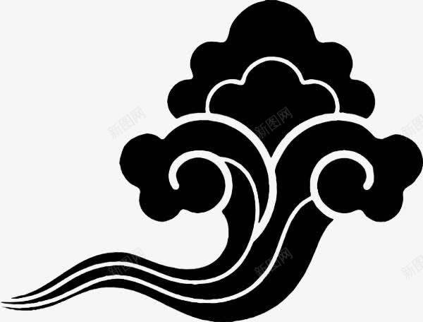 中国风祥云装饰png免抠素材_88icon https://88icon.com 中国风 水墨色 祥云 装饰