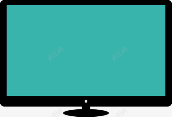 液晶老式电视机图标图标