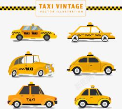 黄色的出租车出租车模板高清图片