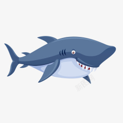 卡通牙齿卡通鲨鱼动物矢量图高清图片