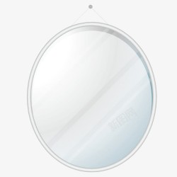 圆形镜子现代镜子高清图片