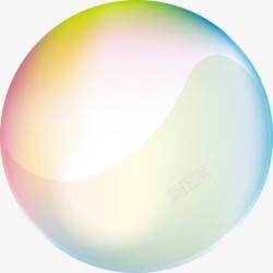 彩色透明球体素材
