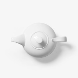 瓷茶壶白色茶壶餐具高清图片
