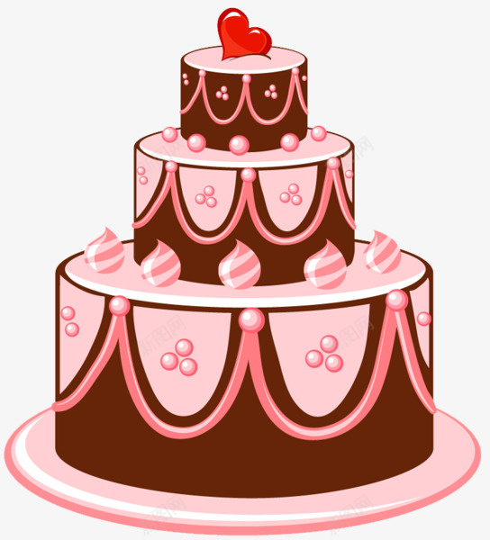 生日蛋糕png免抠素材_88icon https://88icon.com 卡通 爱心 甜品 生日蛋糕 粉色