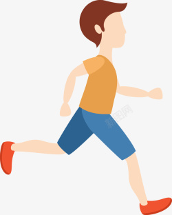 奔跑人失衡图跑步锻炼的男人图矢量图高清图片