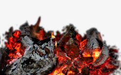 炭火燃烧的木碳免费高清图片