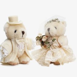 婚车装饰熊两个小熊高清图片