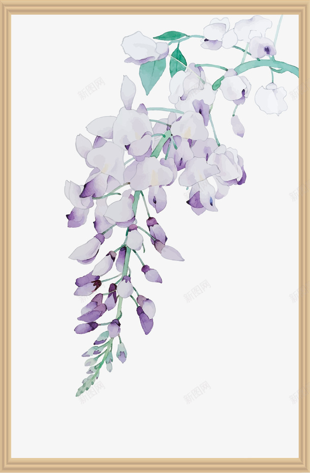 卡通清新花卉装饰图案png免抠素材_88icon https://88icon.com 北欧装饰 客厅装饰 无框画 水彩 水彩花卉 清新花卉 餐厅装饰画