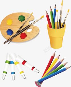 绘画用品素材