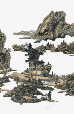 古典山水画素材