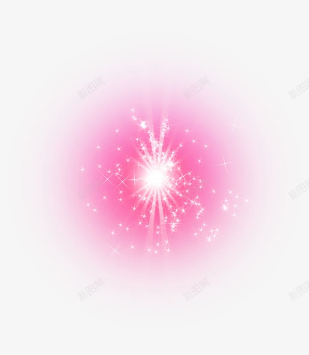 粉色星光放射光线效果元素png免抠素材_88icon https://88icon.com 光晕 免抠PNG 放射光线 效果元素 星光 梦幻 粉色