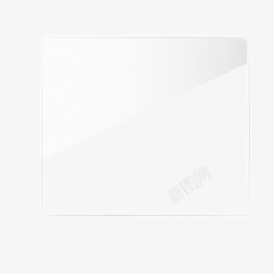 白色荧光效果线框透明素材