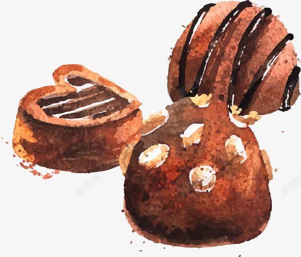 棕色手绘的巧克力png免抠素材_88icon https://88icon.com 动漫动画 卡通手绘 巧克力 糖果 美食 装饰图 零食