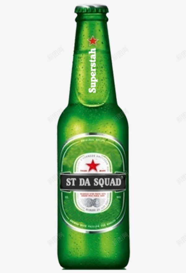 绿色啤酒瓶png免抠素材_88icon https://88icon.com 啤酒瓶 水珠 玻璃瓶 绿色瓶子