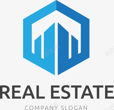 企业logo现代简约蓝色家居logo图标图标