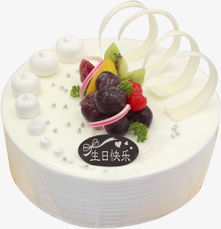酸奶水果捞美之旋律酸奶蛋糕高清图片
