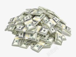 美金纸币万能的金钱堆叠捆绑起来的美元纸高清图片