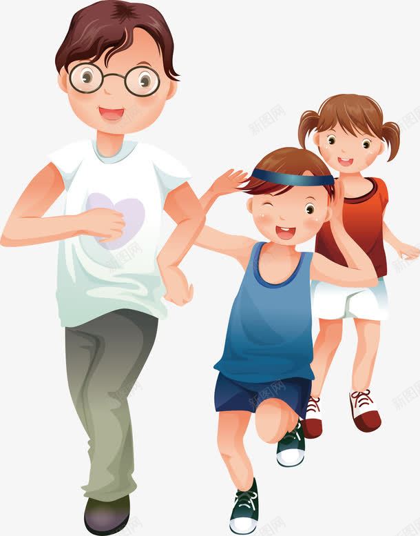 一起跑步的人png免抠素材_88icon https://88icon.com 兄弟 兄弟姐妹 卡通人物 哥俩好 跑步 运动