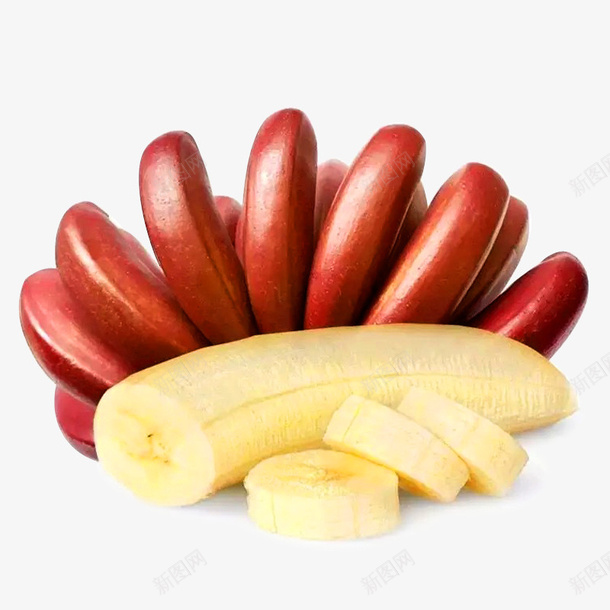 实物水果红皮香蕉png免抠素材_88icon https://88icon.com 产品实物 剥皮香蕉 大香蕉大 摄影 水果 红皮香蕉 香蕉